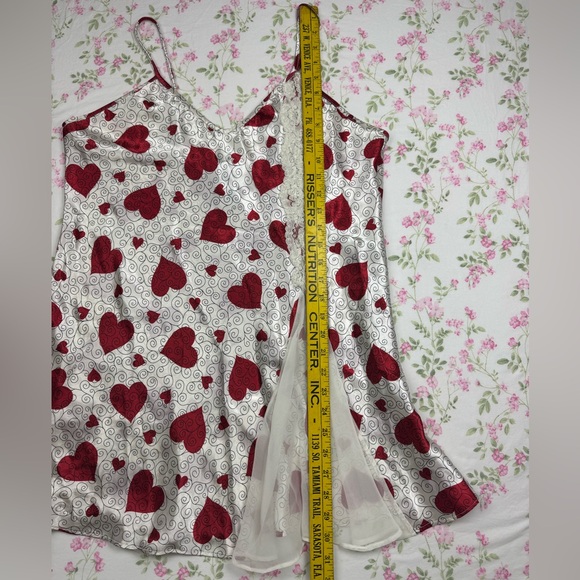 Vintage Valentines Satin Slip Dress Large - Picture 8 of 10